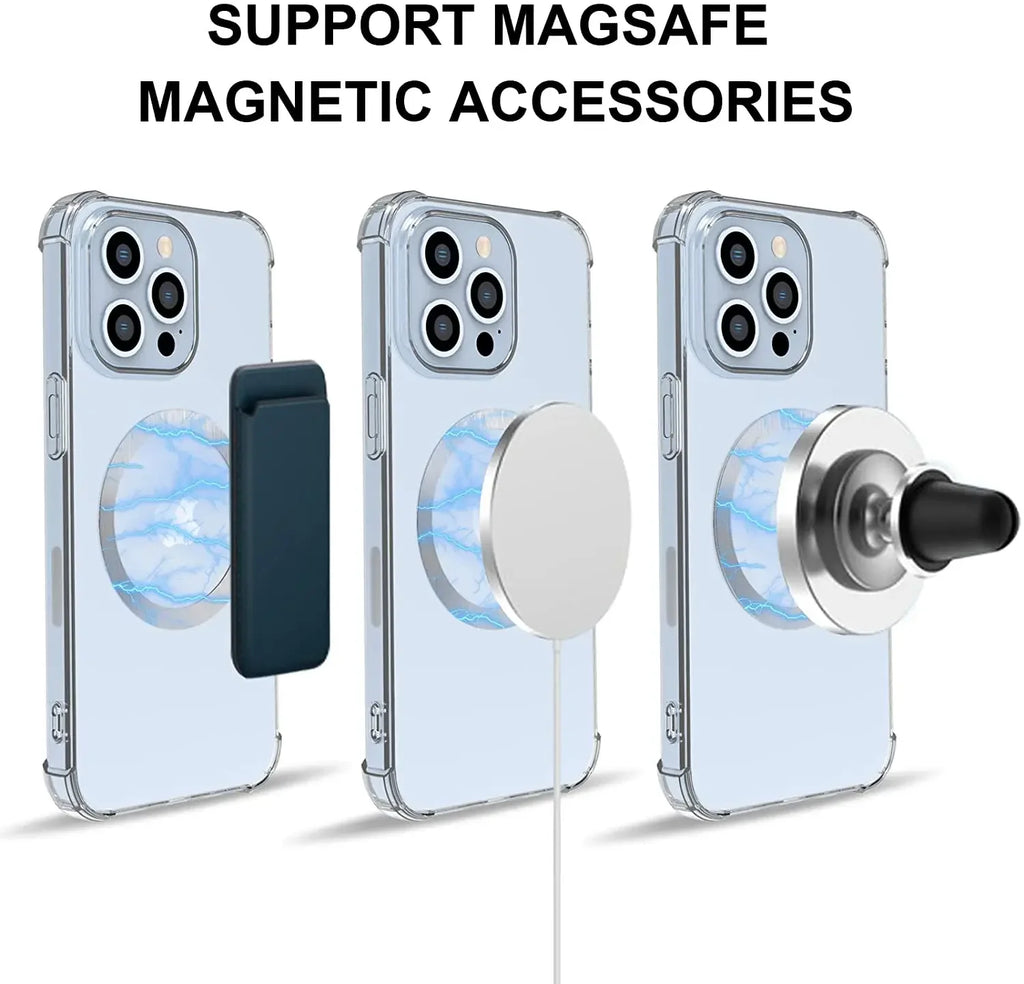 Anneau Métal Magnétique Magsafe – Plaque Adhésive Support Voiture iPhone 11 12 13 Universel