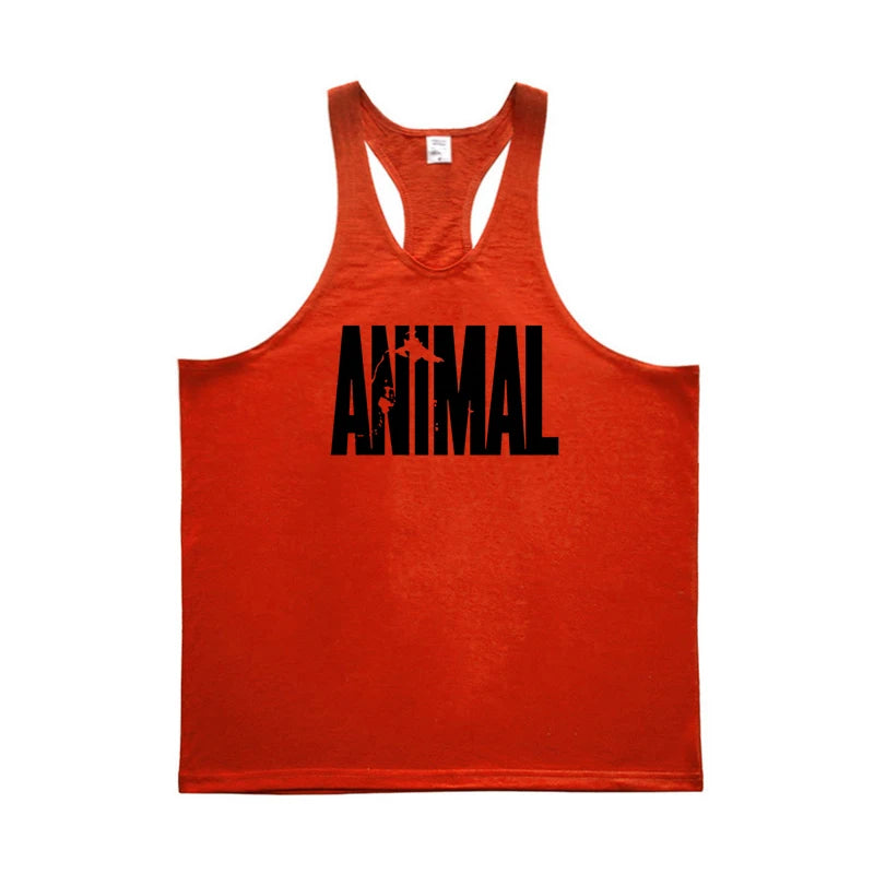 Débardeur Homme Gym Bodybuilding Fitness Imprimé ANIMAL Coton Racerback Stringer Sans Manches Musculation Entraînement Confortable Performant Tendance – Débardeur Gym Premium ANIMAL Racerback Stringer Bodybuilding | Mode Homme Fitness Premium