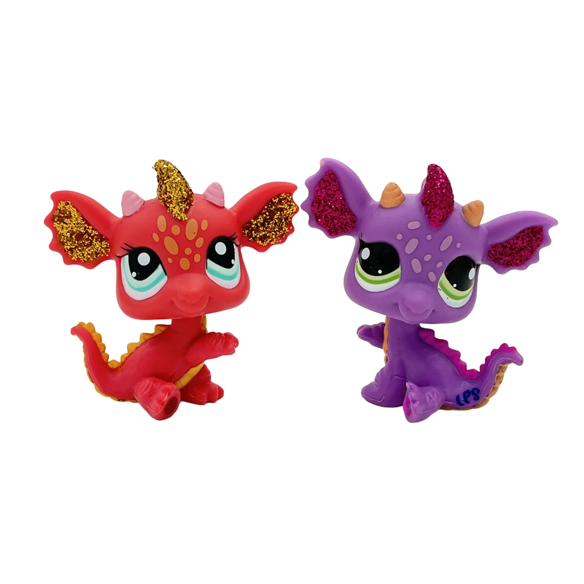 Lot 2 Figurines Animaux Rares LPS – Chat Mignon & Chien Tête Ballante Teckel Colley Cocker Danois | Jouet Collectionnable Enfants