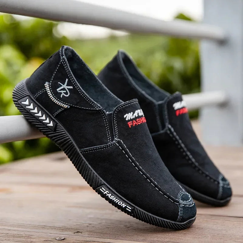 Sneakers Canvas Denim Slip-on Vintage Homme 2025 – Conduite Moccasin Loafers Outdoor