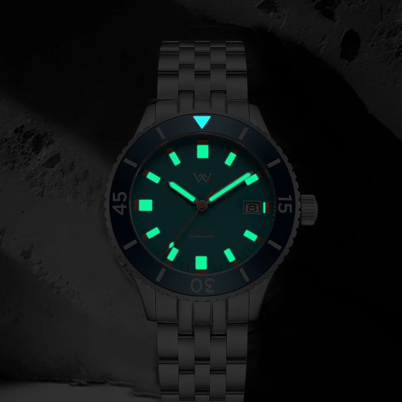 Montre Homme Welly Merck WM203 Automatique NH35 – Saphir Céramique 200M Luxe Premium