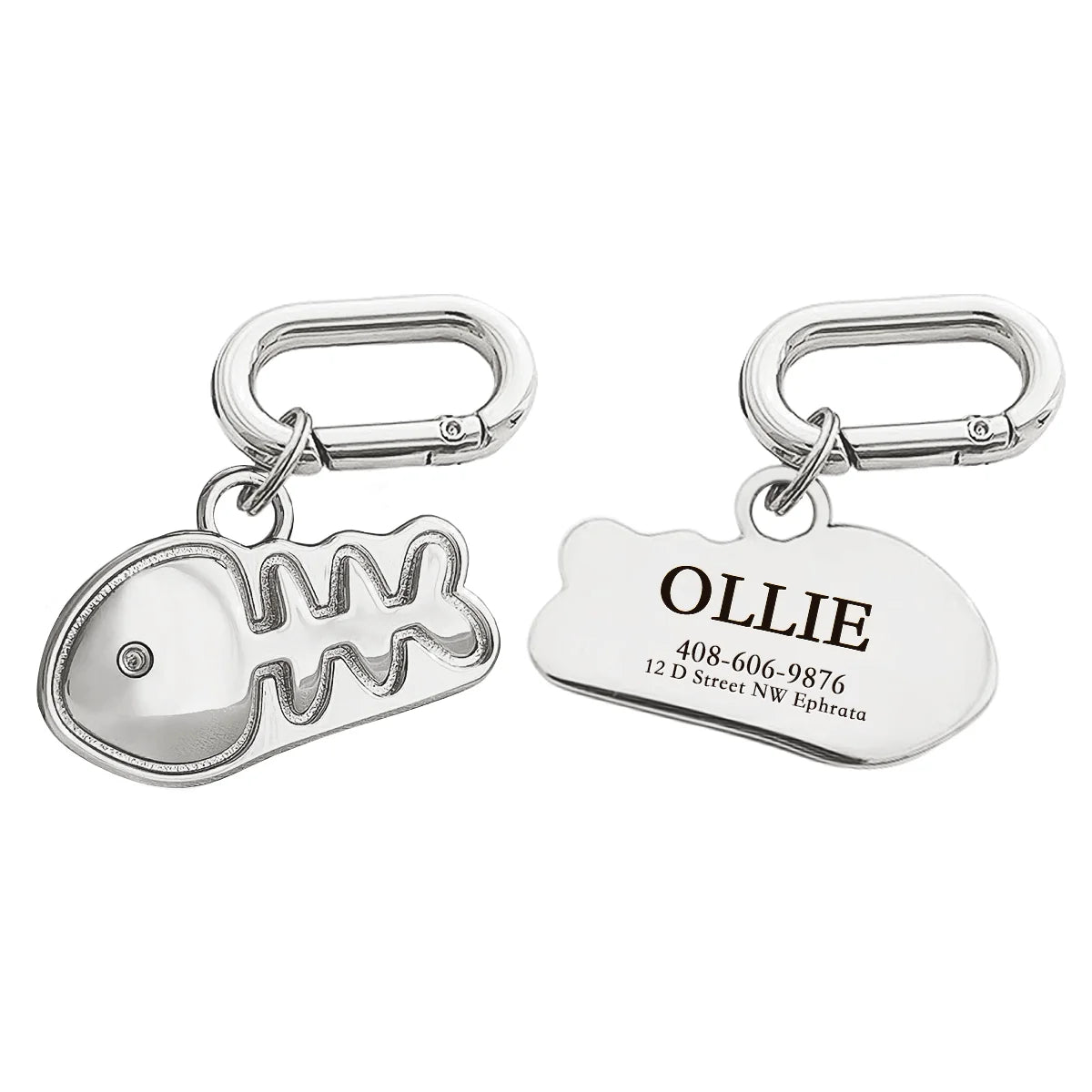 Plaque ID Personnalisée Chien & Chat Memopaw Cuivre Gravure Gratuite Anti-Perte – Médaillon Nom Collier | Accessoires Animaux