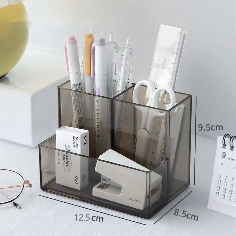 Boîte Acrylique Organisateur Maquillage 3-5 Grilles – Pot Pinceaux & Bijoux | Bureau & Coiffeuse