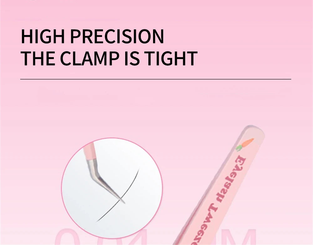 Pinces Extension Cils Inox – Outil Pose Cils & Nail Art | Ramasse-Strass