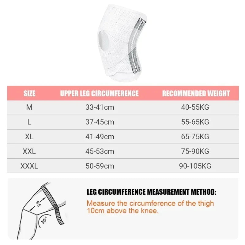 Genouillère Sport Élastique Compressive Unisexe – Maintien Articulations, Arthrite & Protection Genou | Fitness, Volley & Running