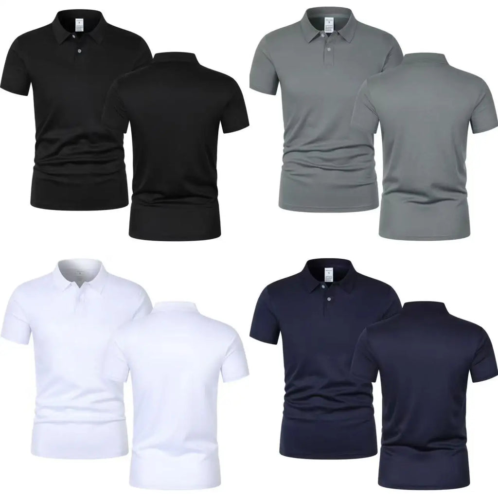 Polo Sport Homme Ultra-Léger Séchage Rapide – Couleur Unie & Anti-Transpiration | Fitness, Gym & Running | Respirant