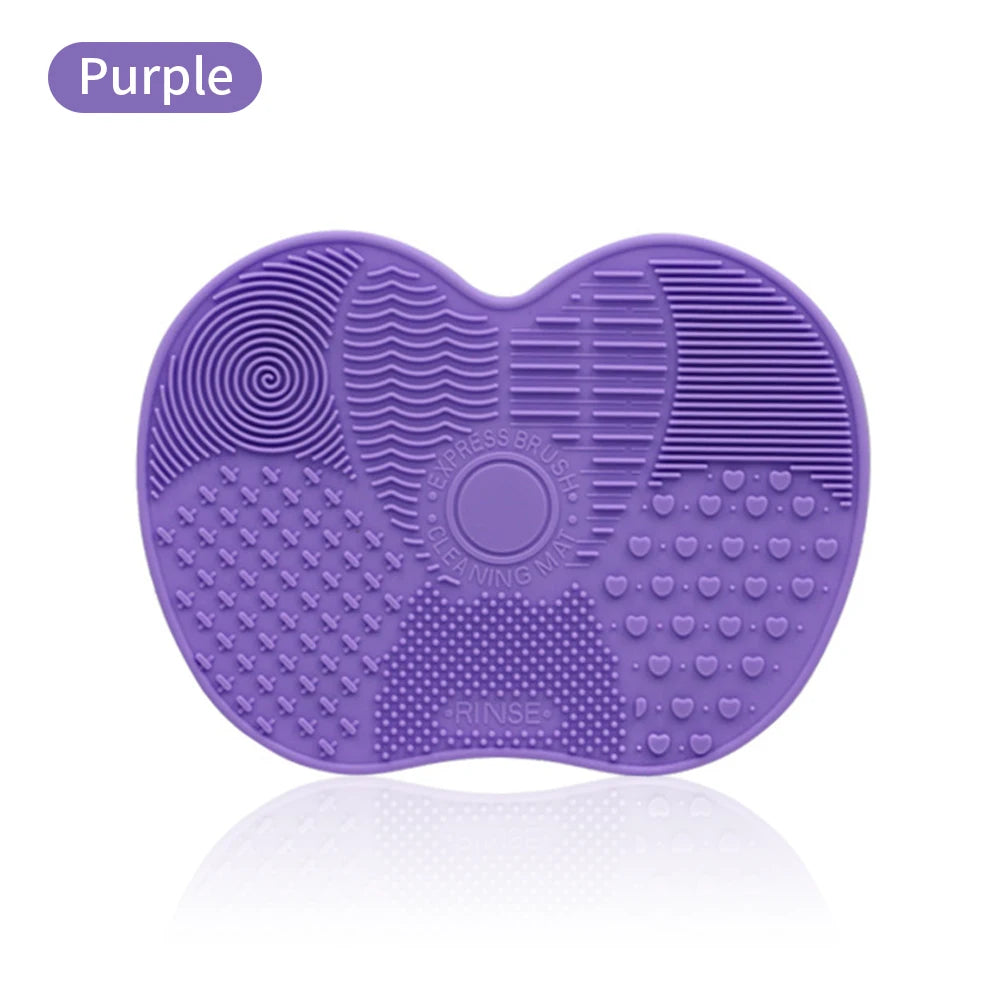 Tapis Nettoyant Pinceaux Maquillage Silicone – Outil Nettoyage Professionnel Fard & Fond de Teint | Mat Cosmétique