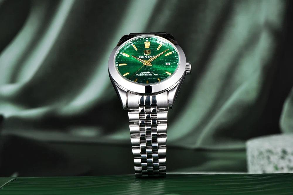 Montre Homme Luxe BENYAR Mécanique Automatique Acier – Étanche Sport Top Brand