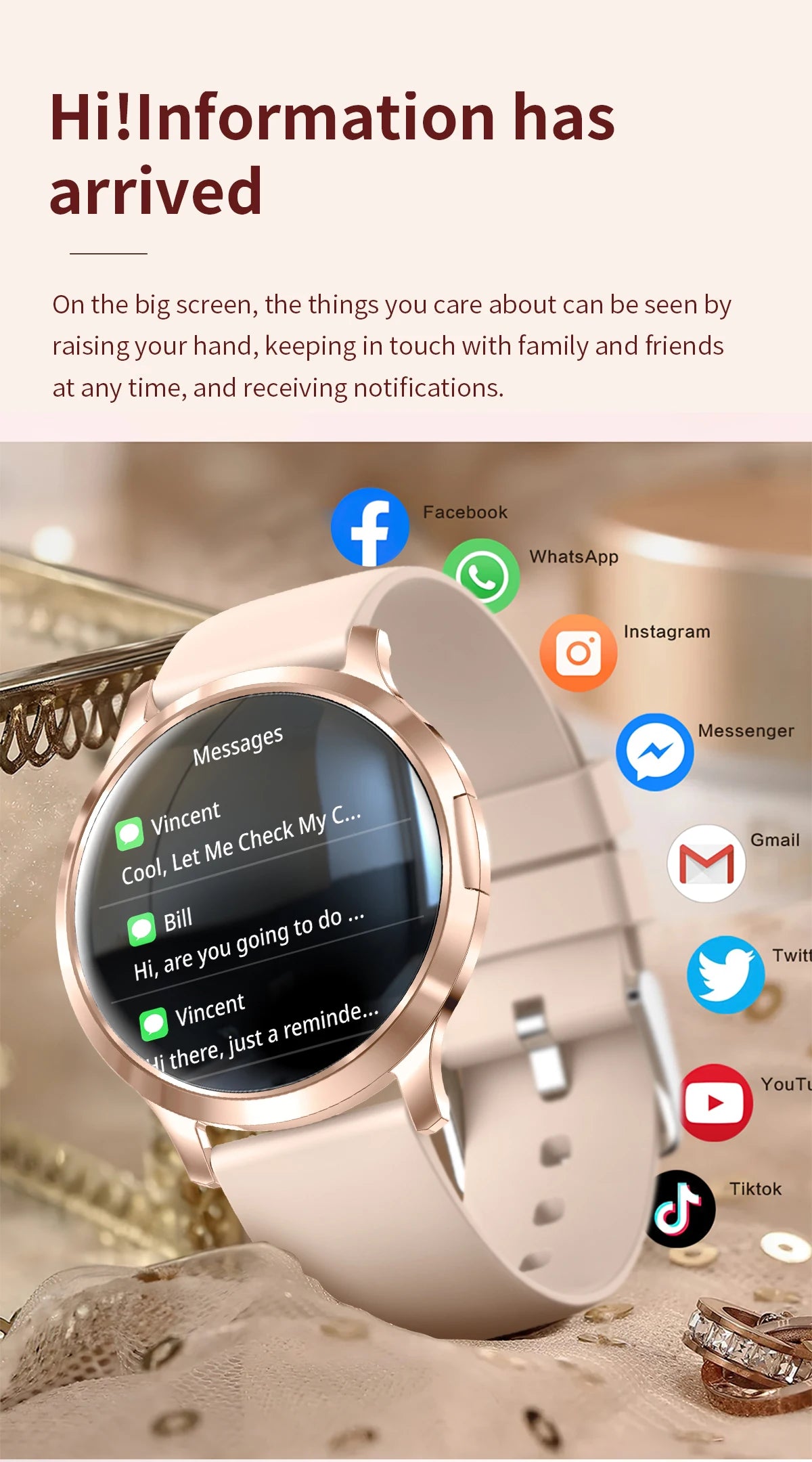 Smartwatch AMOLED 1.32" Unisexe 2025 – Cadran Personnalisable, Appels Bluetooth & Suivi Cardio | Sport & Fitness | Homme & Femme