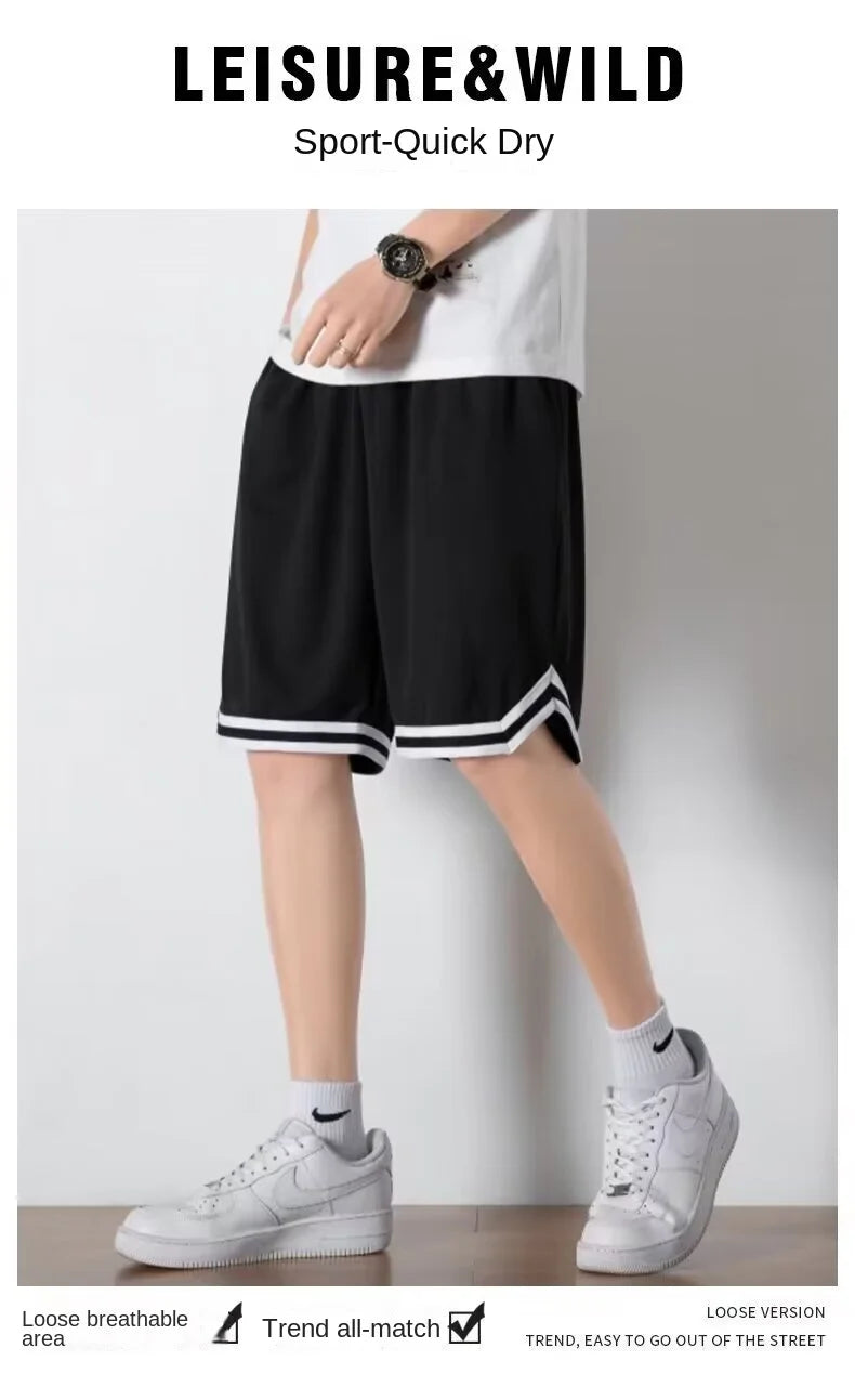 Short Homme Basketball Sport Été Casual Loose Respirant – Style Américain 5 Poches Entraînement | Mode Homme Sport