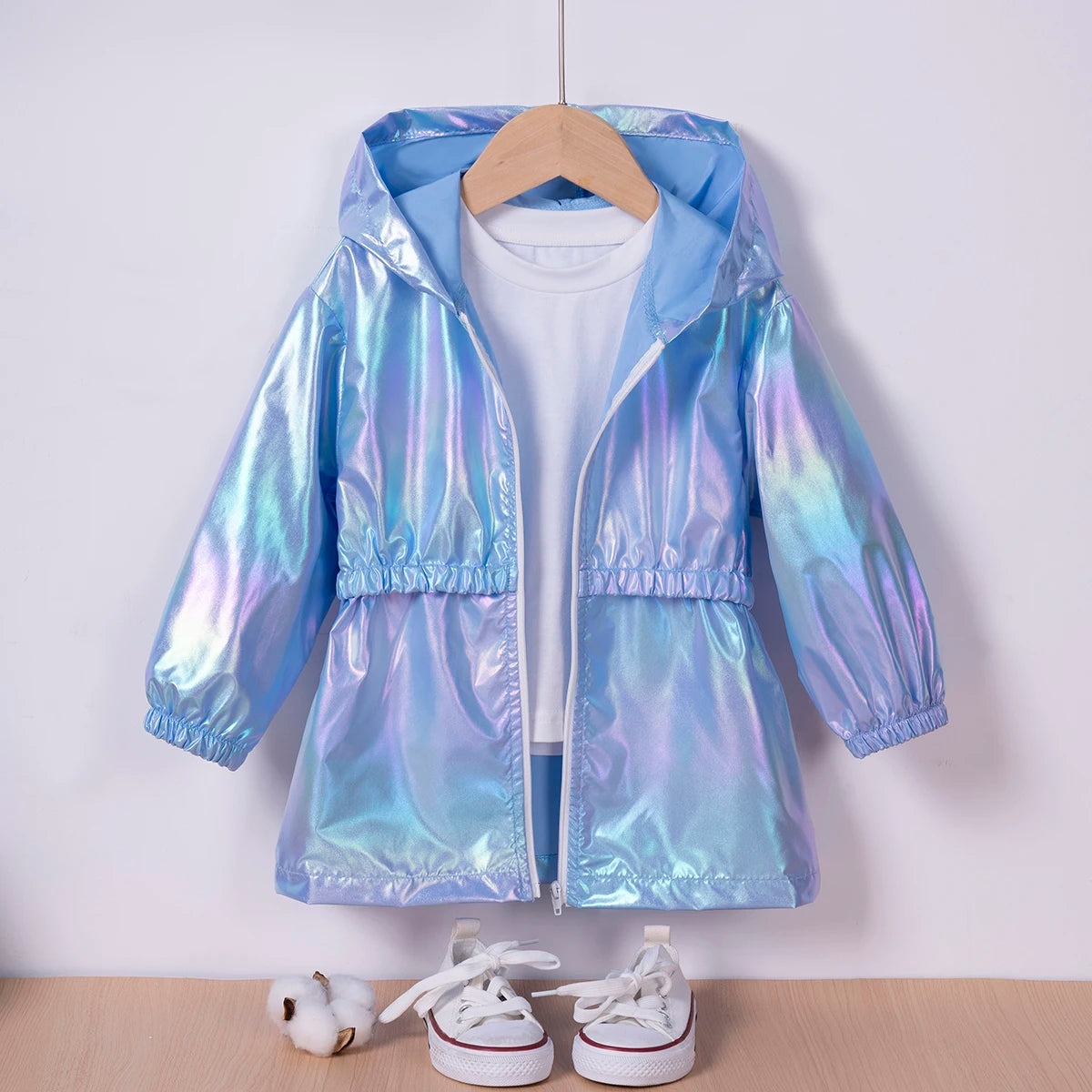 Veste Légère À Capuche Fille – Coupe-Vent Tendance Printemps Été Style Fashion