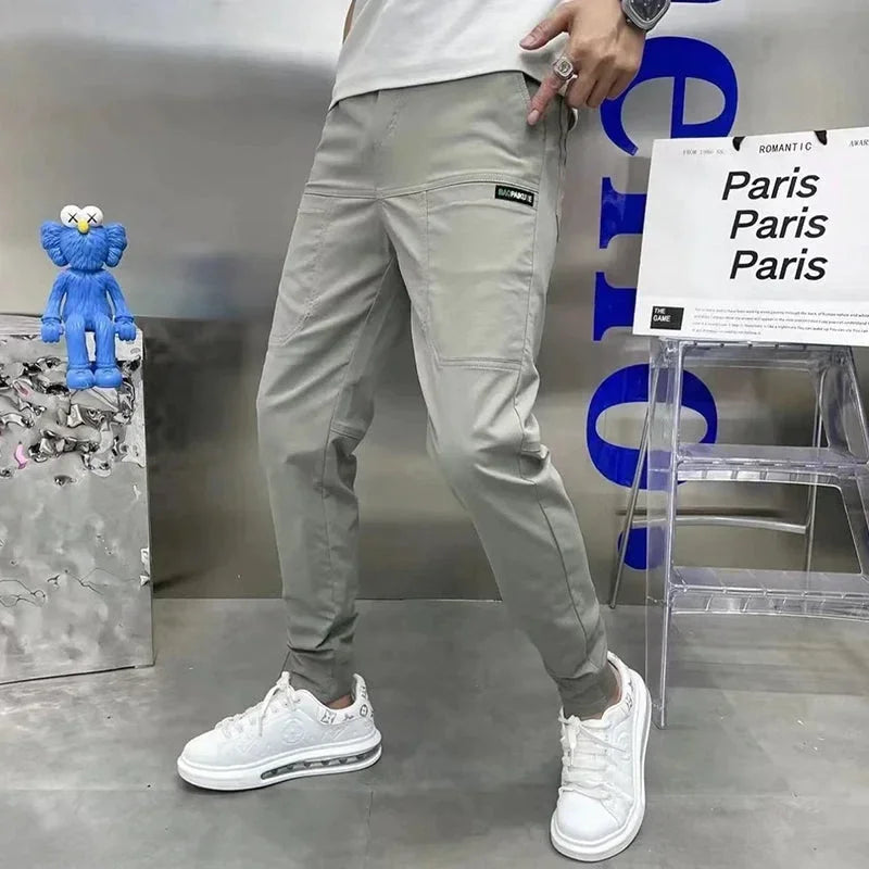 Pantalon Cargo Homme Multi-Poches Stretch – Jogging Slim Casual Outdoor Travail