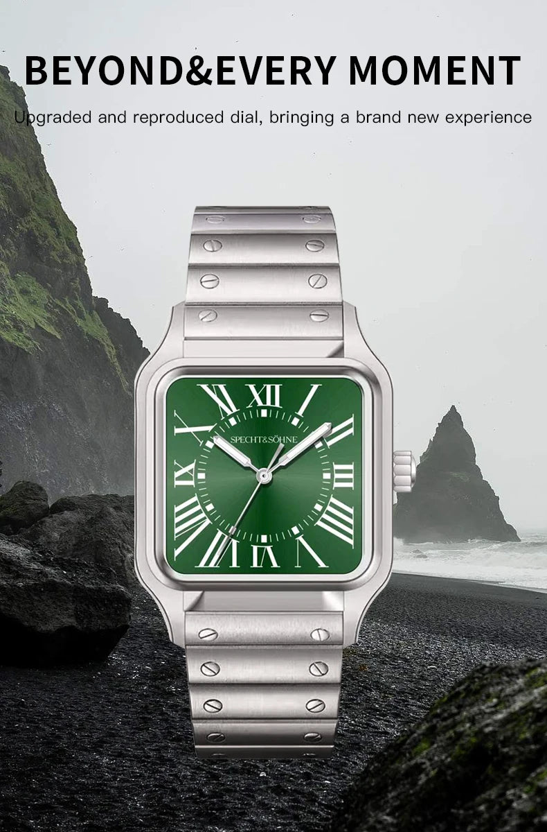 Montre Unisexe Specht & Söhne Luxe 34mm Quartz – Ultra-Fine Saphir Acier Étanche 50M