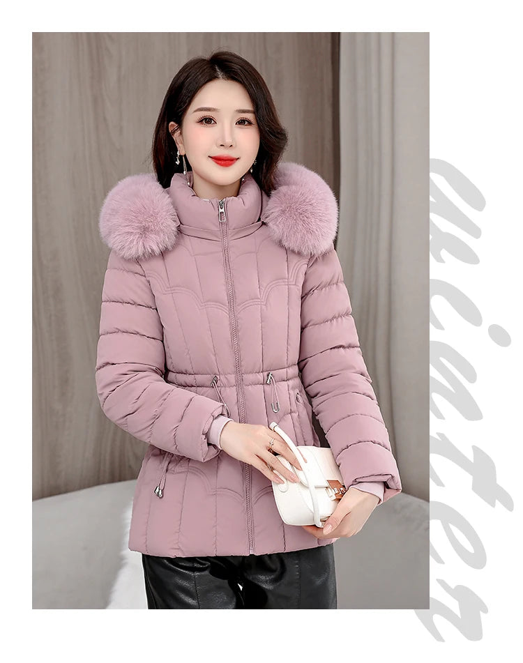 Doudoune Courte Femme À Capuche – Manteau Matelassé Chaud Haute Qualité | Hiver 2025 Tendance