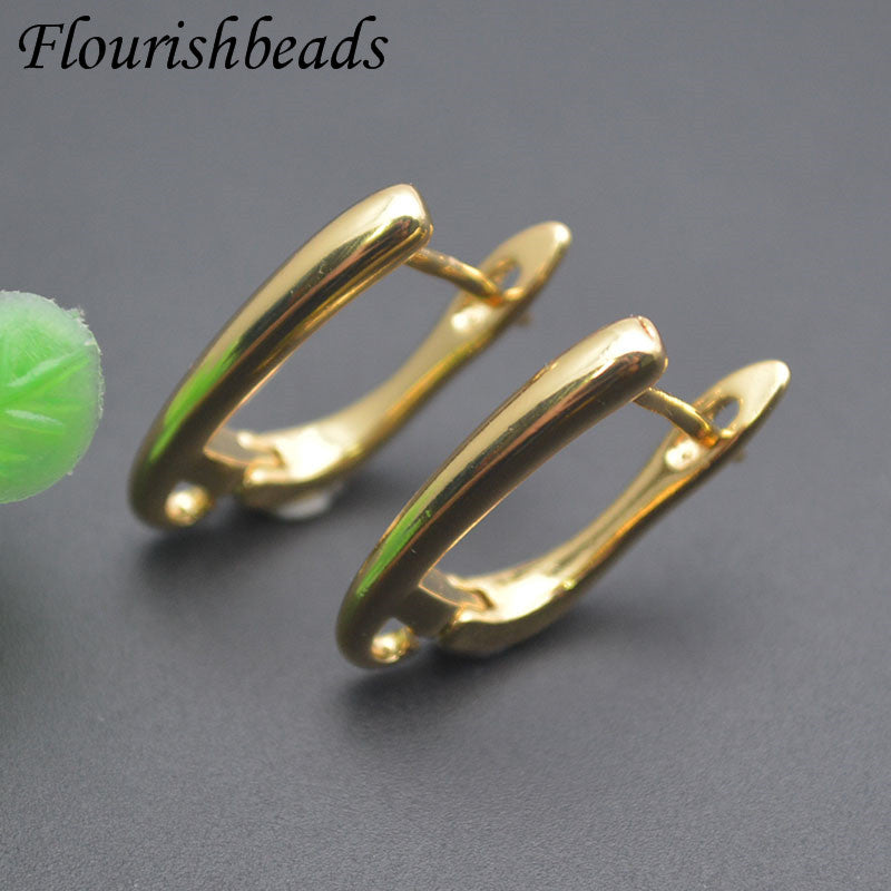 Ohrhaken Ohrringe 18k Gold Anlaufgeschützt Packung 30 Stk. – Glattes Premium-Finish | DIY Schmuck Zubehör für Hochzeit, Weihnachten & Bastelarbeiten
