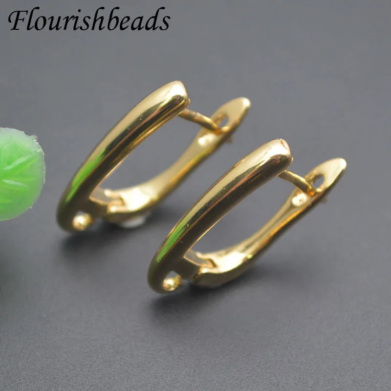 Ohrhaken Ohrringe 18k Gold Anlaufgeschützt Packung 30 Stk. – Glattes Premium-Finish | DIY Schmuck Zubehör für Hochzeit, Weihnachten & Bastelarbeiten