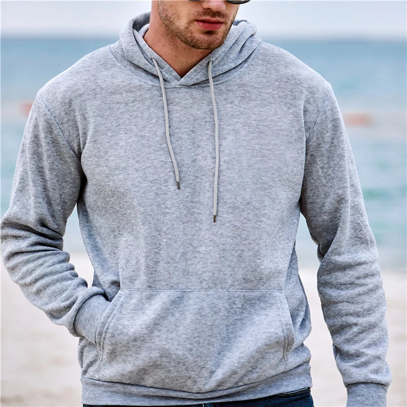 Sweat à Capuche Unisexe Couleur Unie Poche Kangourou Sport Fitness Casual Pullover Multicolore Confortable Tendance – Hoodie Unisexe Premium Multicolore | Mode Unisexe Sport Casual Premium