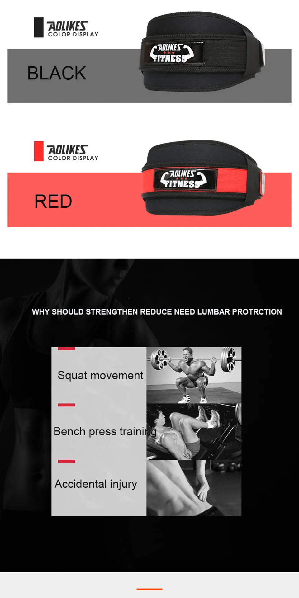 Lendenwirbelgurt für Kraftsport & Powerlifting – Lendenwirbelstütze für Kniebeugen & Kreuzheben | Fitnessstudio | Herren & Damen