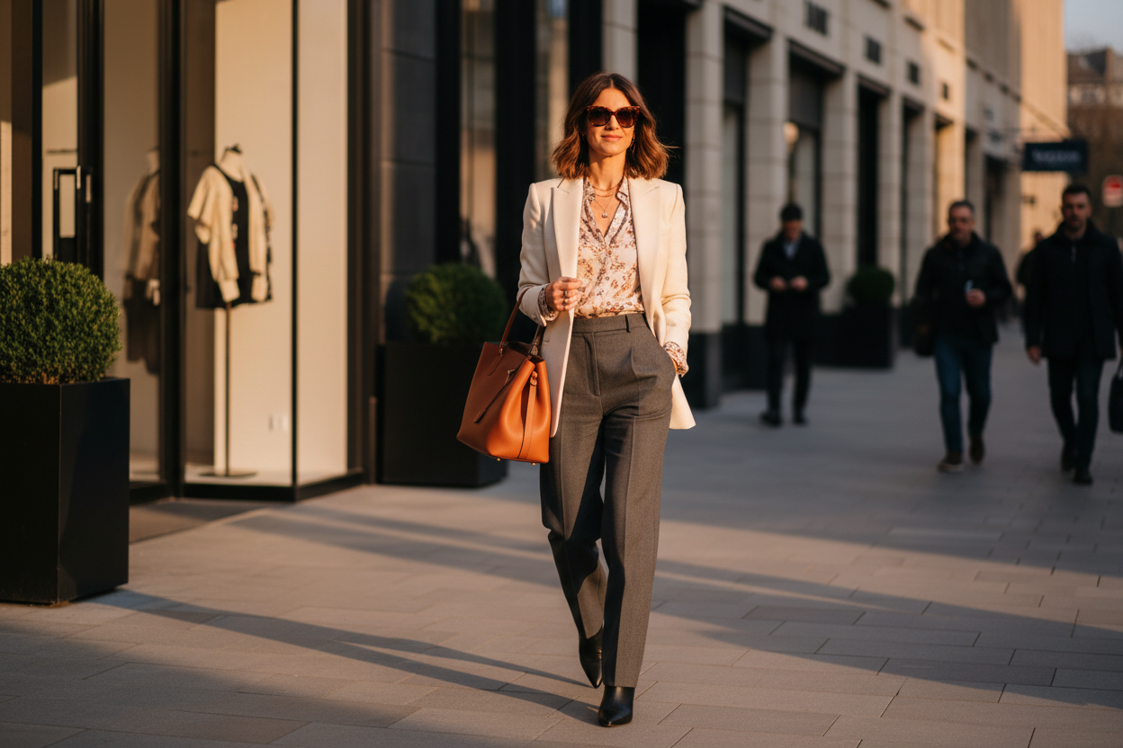 Femme élégante mode lifestyle